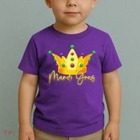 Mardi Gras Crown Celebration Toddler T-Shirt thumb 2