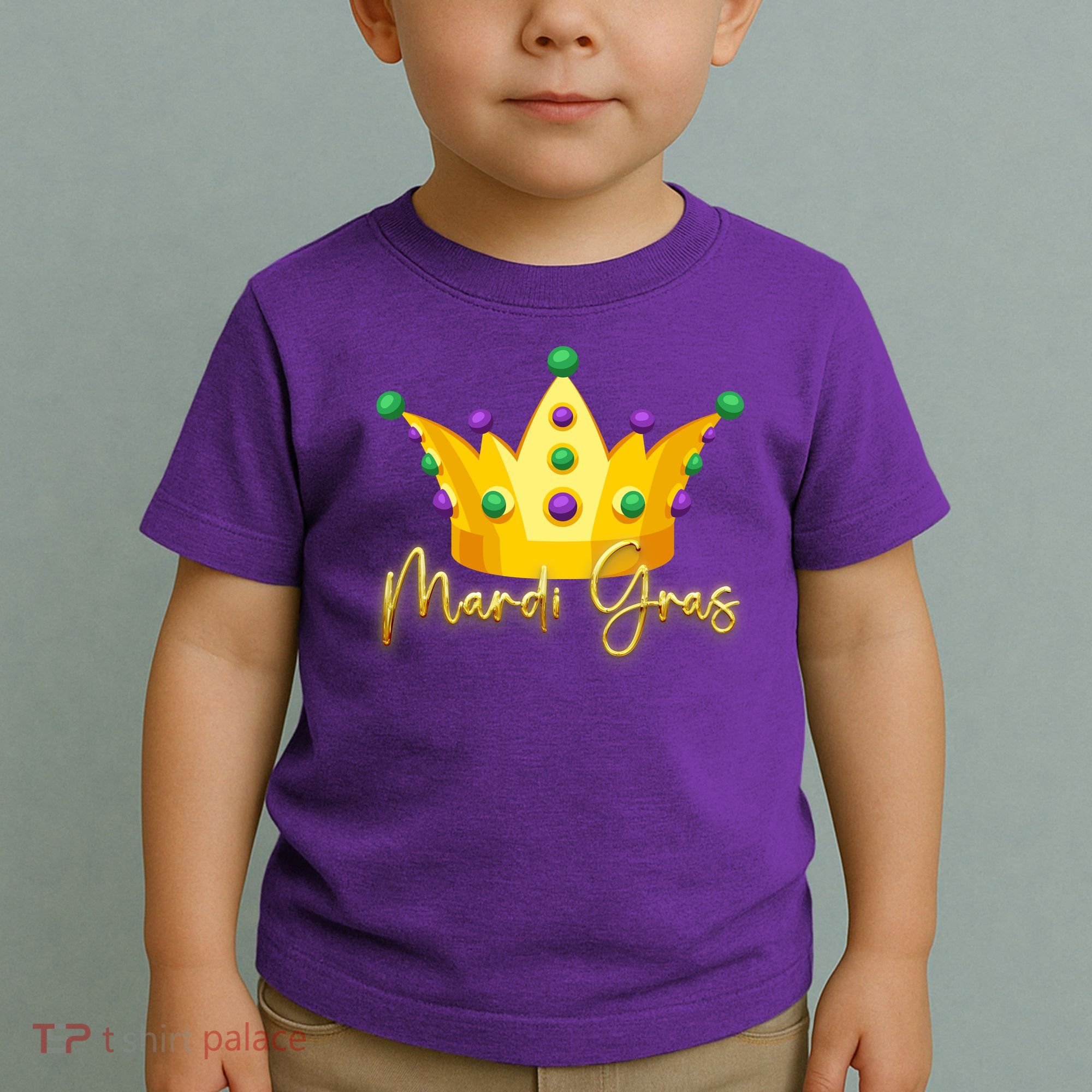 Mardi Gras Crown Celebration Toddler T-Shirt
