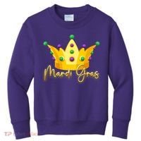 Mardi Gras Crown Celebration Kids Sweatshirt thumb 0