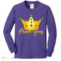 Mardi Gras Crown Celebration Kids Long Sleeve Shirt thumb 0