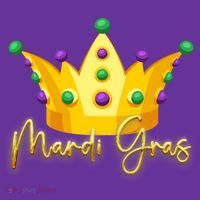 Mardi Gras Crown Celebration Kids Long Sleeve Shirt thumb 2