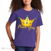 Mardi Gras Crown Celebration Kids T-Shirt thumb 2