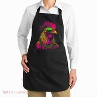 Mardi Gras Chicken Sunglasses Beads Farmer New Orleans Party Apron thumb 2