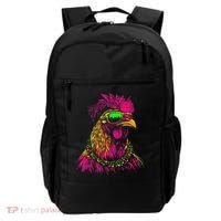 Mardi Gras Chicken Sunglasses Beads Farmer New Orleans Party Backpack thumb 0