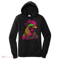 Mardi Gras Chicken Sunglasses Beads Farmer New Orleans Party Women's Hoodie thumb 0