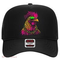 Mardi Gras Chicken Sunglasses Beads Farmer New Orleans Party Hat thumb 0