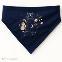 Magical Galaxy Cat USA-Made Doggie Bandana thumb 0