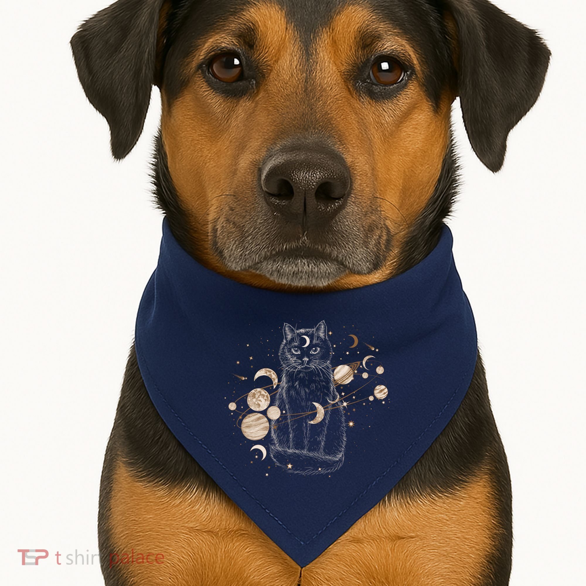 Magical Galaxy Cat USA-Made Doggie Bandana
