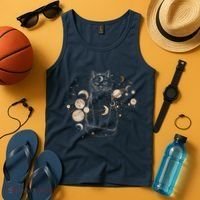 Magical Galaxy Cat Tank Top thumb 4