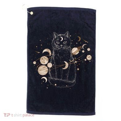 Magical Galaxy Cat Golf Towel