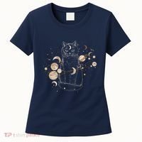 Magical Galaxy Cat Women's T-Shirt thumb 0