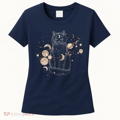 Magical Galaxy Cat Women's T-Shirt