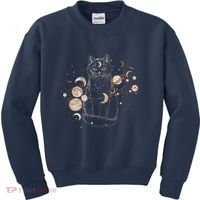 Magical Galaxy Cat Kids Sweatshirt thumb 0