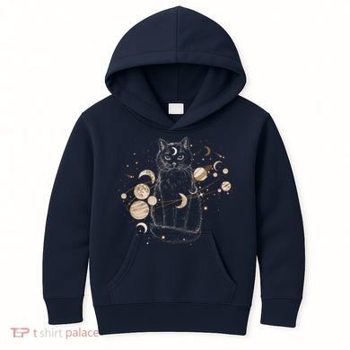 Magical Galaxy Cat Kids Hoodie