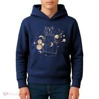 Magical Galaxy Cat Kids Hoodie thumb 4