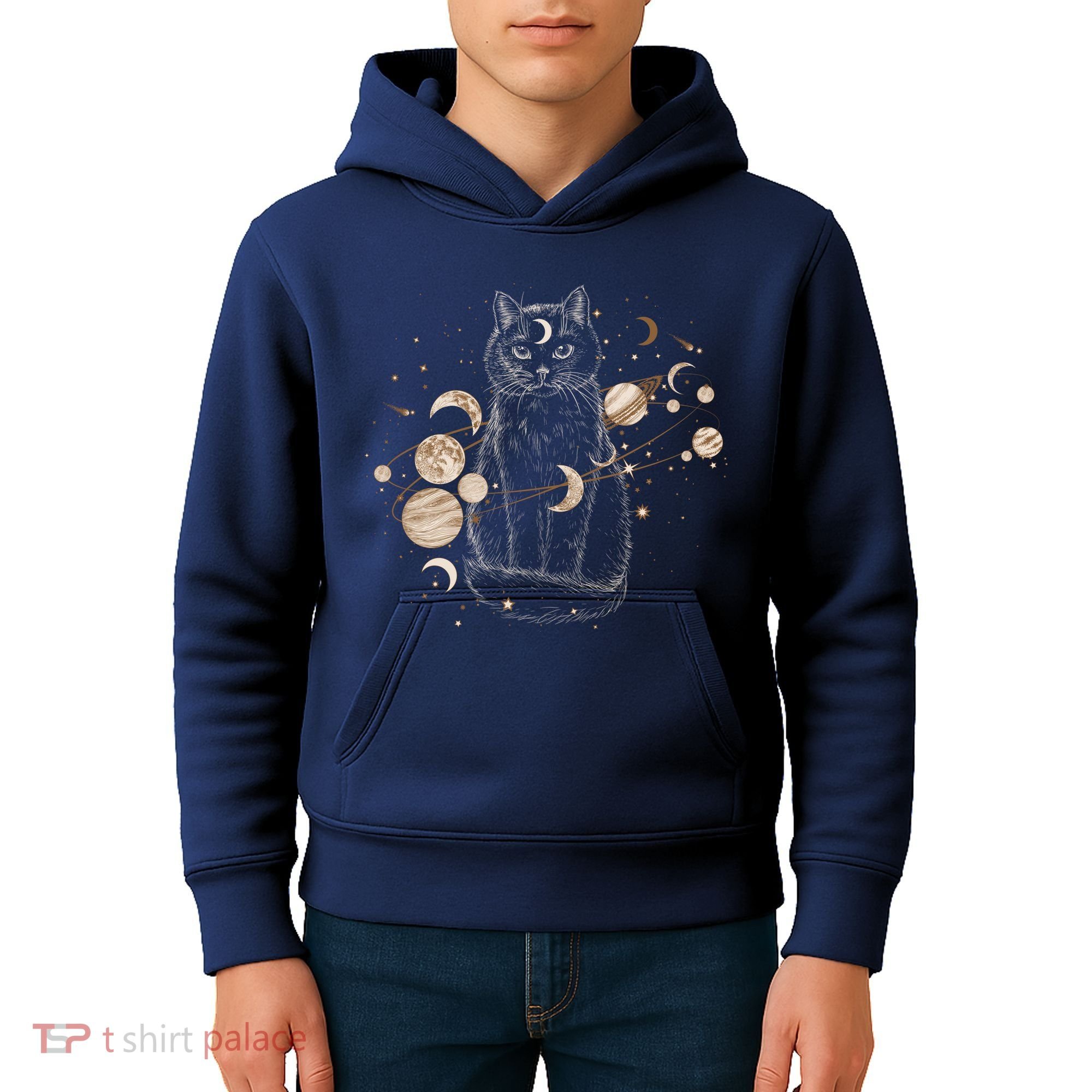Magical Galaxy Cat Kids Hoodie