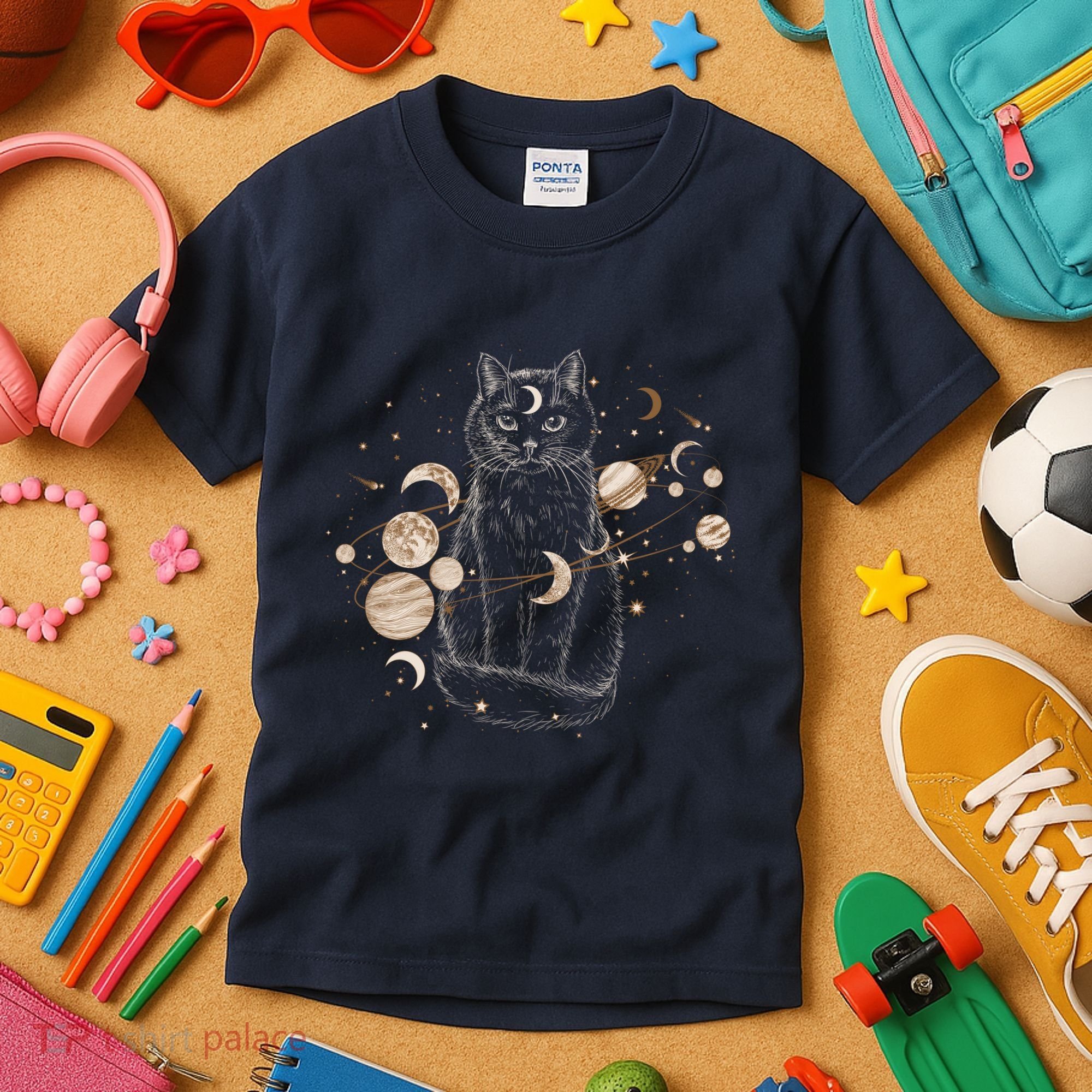 Magical Galaxy Cat Kids T-Shirt