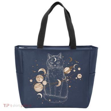 Magical Galaxy Cat Tote Bag