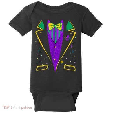 Mardi Gras Costume Carnival Parade Baby Bodysuit