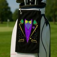 Mardi Gras Costume Carnival Parade Golf Towel thumb 2