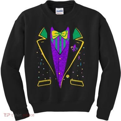 Mardi Gras Costume Carnival Parade Kids Sweatshirt