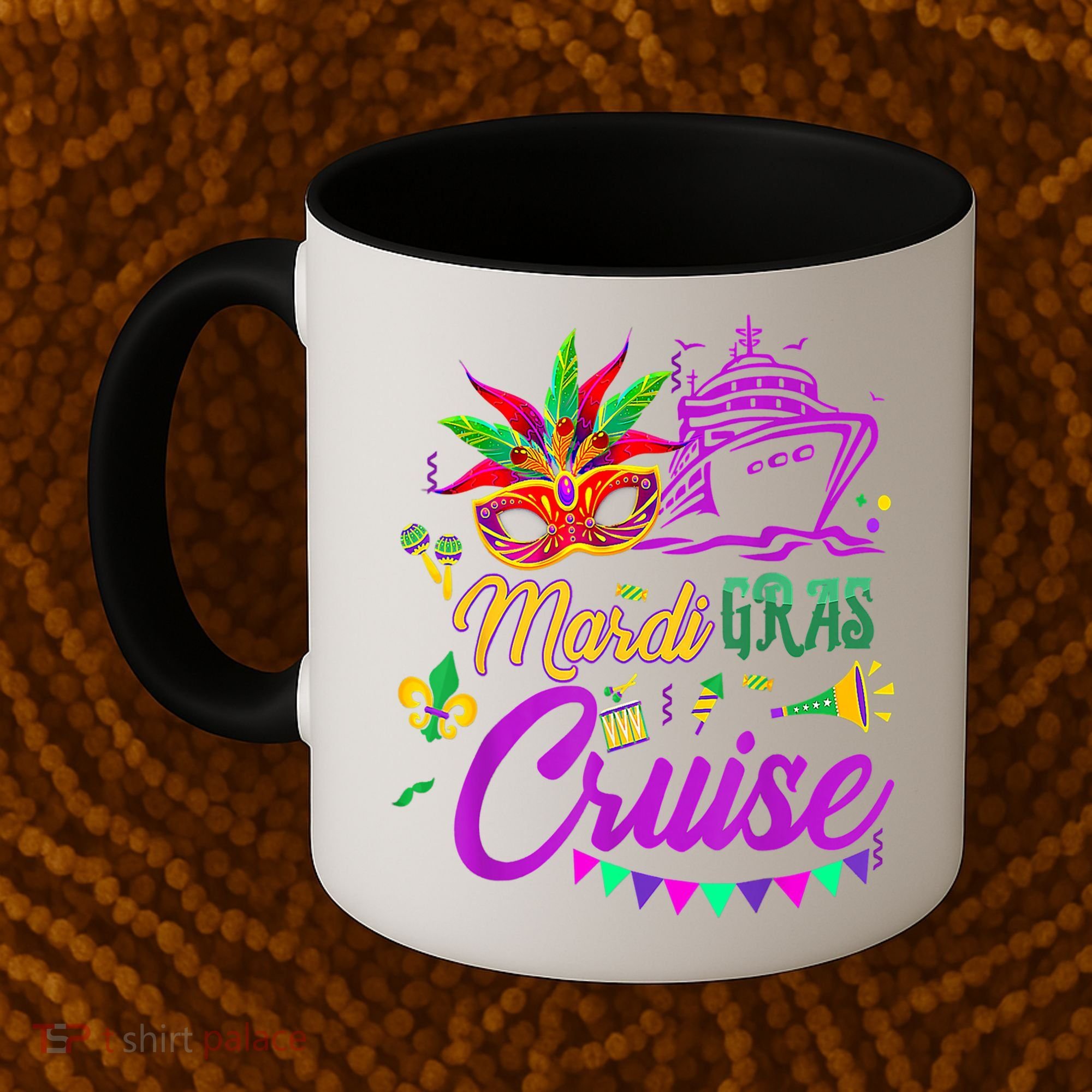 Mardi Gras Cruise Cruising Mask Cruise Ship Party Costume Coffee Mug