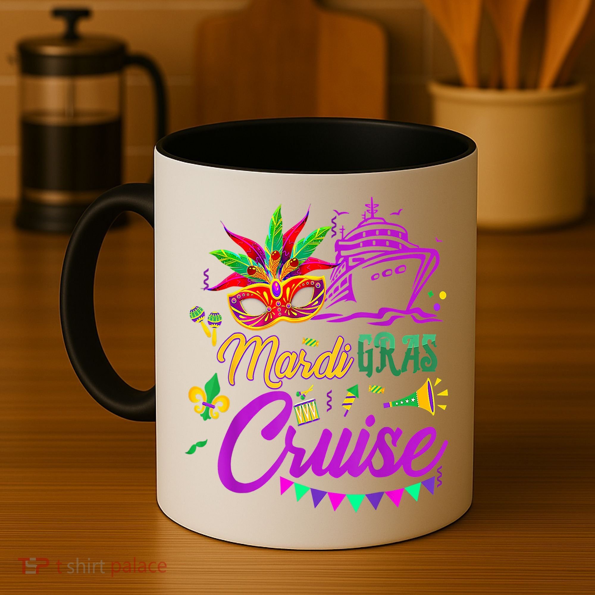 Mardi Gras Cruise Cruising Mask Cruise Ship Party Costume Coffee Mug
