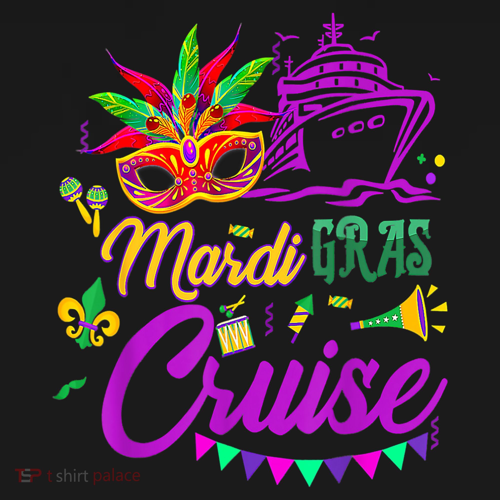 Mardi Gras Cruise Cruising Mask Cruise Ship Party Costume Ornament