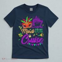 Mardi Gras Cruise Cruising Mask Cruise Ship Party Costume T-Shirt thumb 5