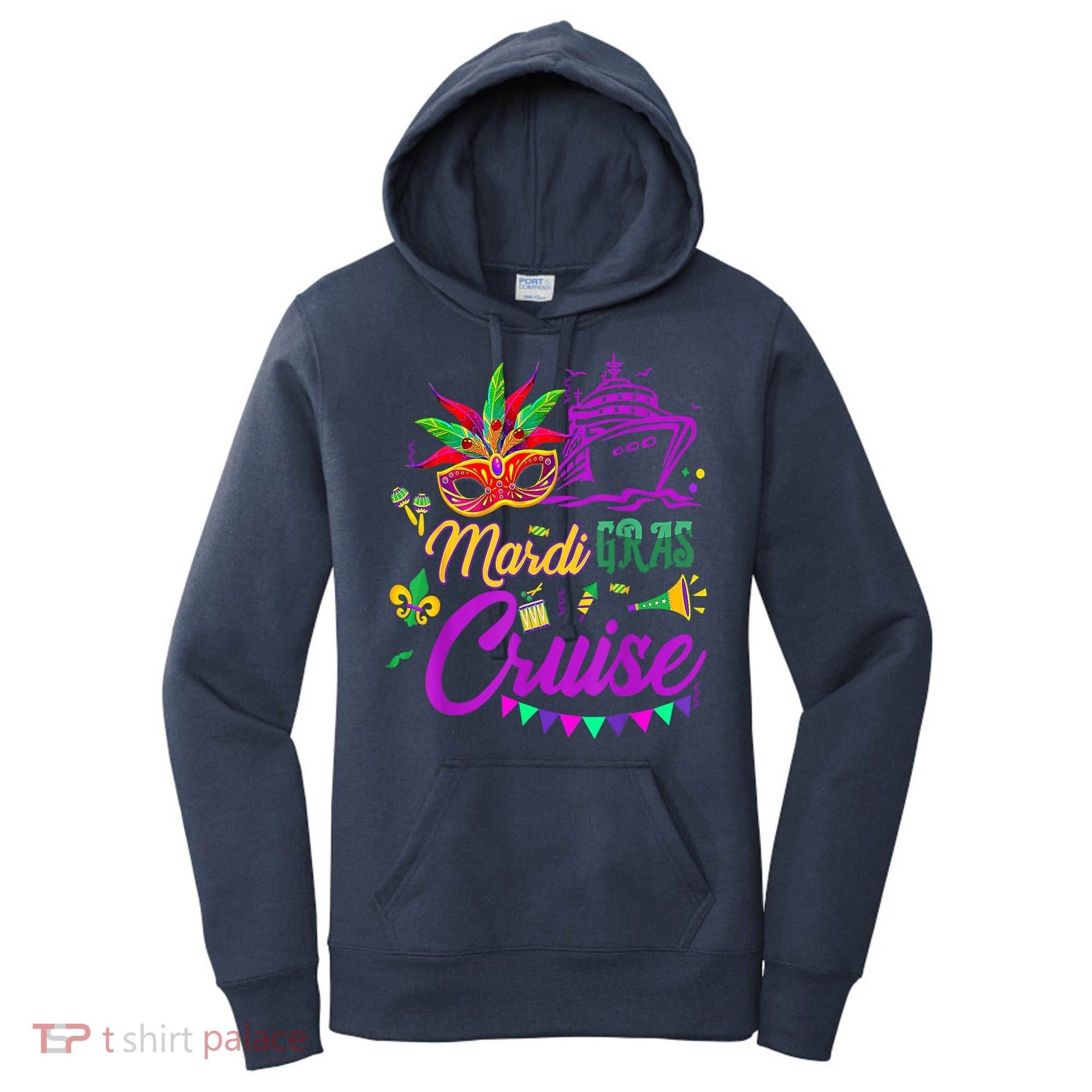 Mardi Gras Cruise Cruising Mask Cruise Ship Party Costume Women's Hoodie