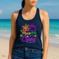 Mardi Gras Cruise Cruising Mask Cruise Ship Party Costume Women's Tank Top thumb 2
