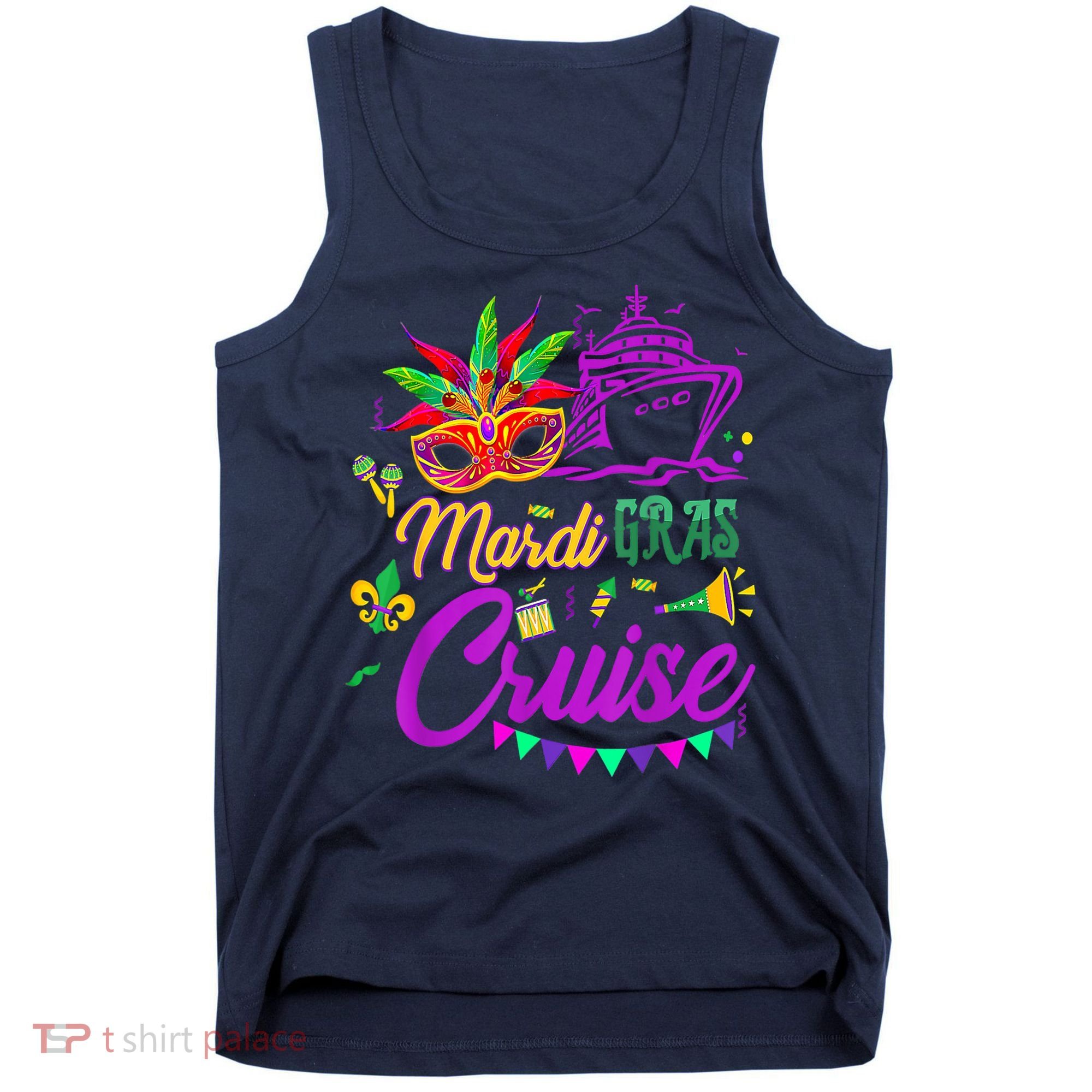 Mardi Gras Cruise Cruising Mask Cruise Ship Party Costume Tank Top