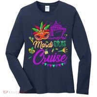 Mardi Gras Cruise Cruising Mask Cruise Ship Party Costume Women's Long Sleeve Shirt thumb 0