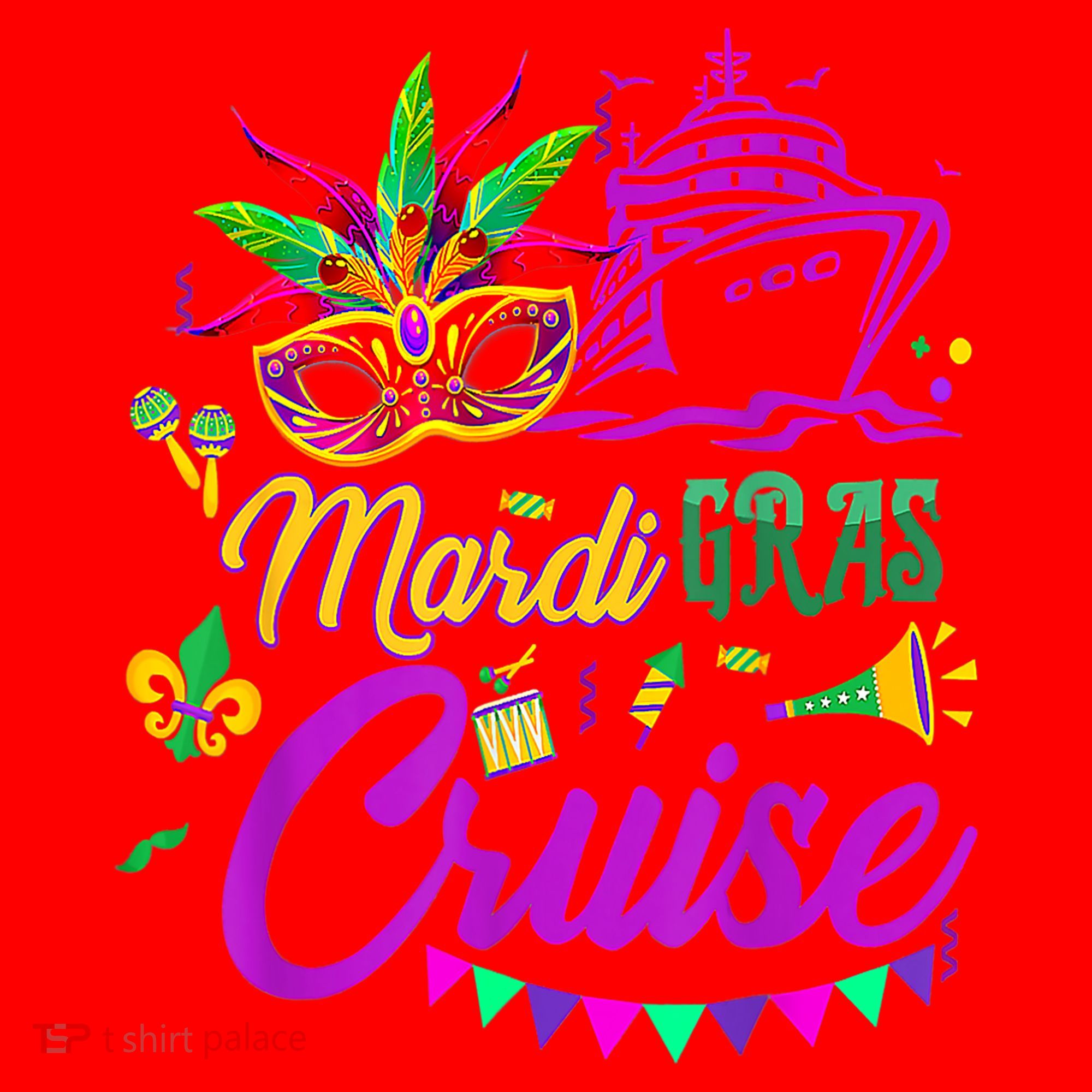 Mardi Gras Cruise Cruising Mask Cruise Ship Party Costume Santa Hat