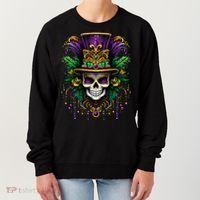 Mardi Gras Costume Sugar Skull Carnival Party Women's Sweatshirt thumb 0