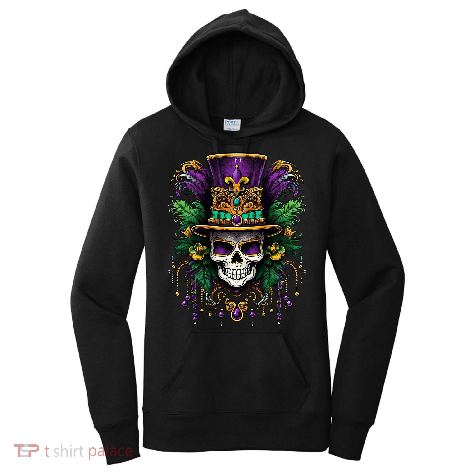 Mardi Gras Costume Sugar Skull Carnival Party Women's Hoodie