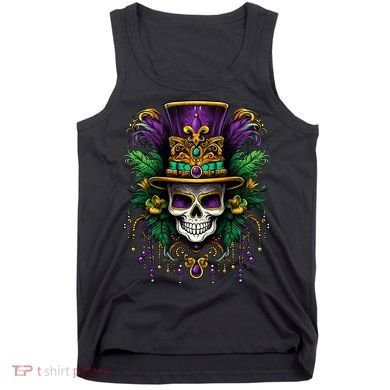 Mardi Gras Costume Sugar Skull Carnival Party Tank Top