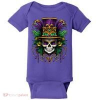 Mardi Gras Costume Sugar Skull Carnival Party Baby Bodysuit thumb 0