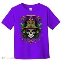 Mardi Gras Costume Sugar Skull Carnival Party Toddler T-Shirt thumb 0