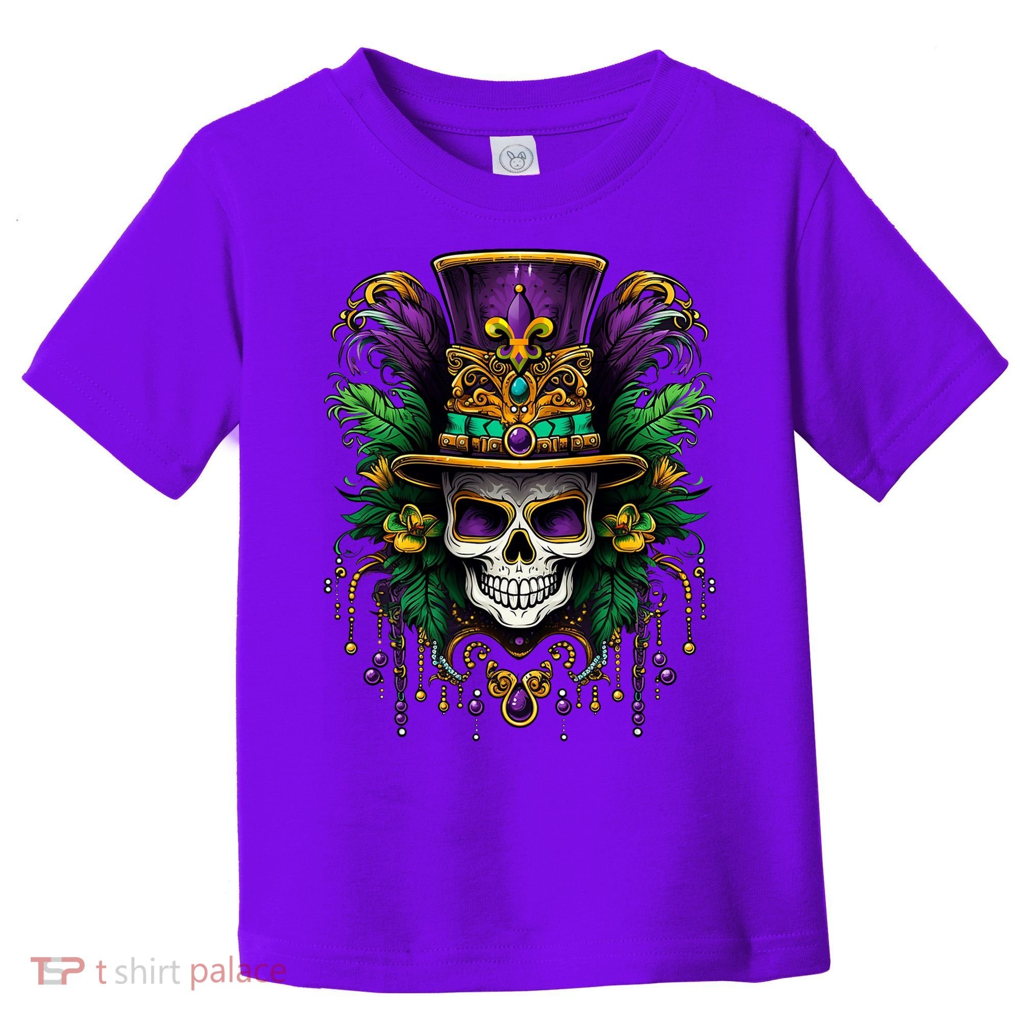 Mardi Gras Costume Sugar Skull Carnival Party Toddler T-Shirt