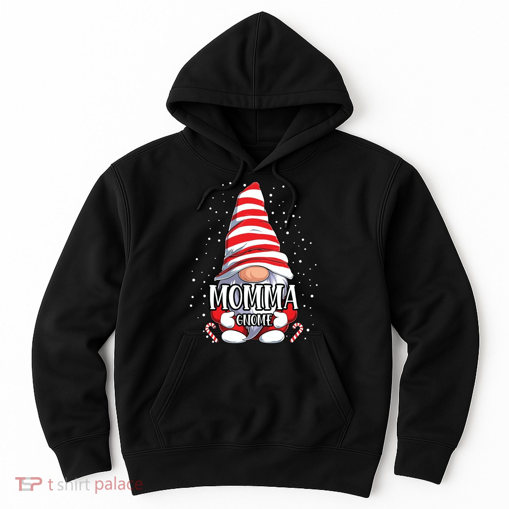 Momma Gnome Christmas Pajamas Matching Family Group Hoodie