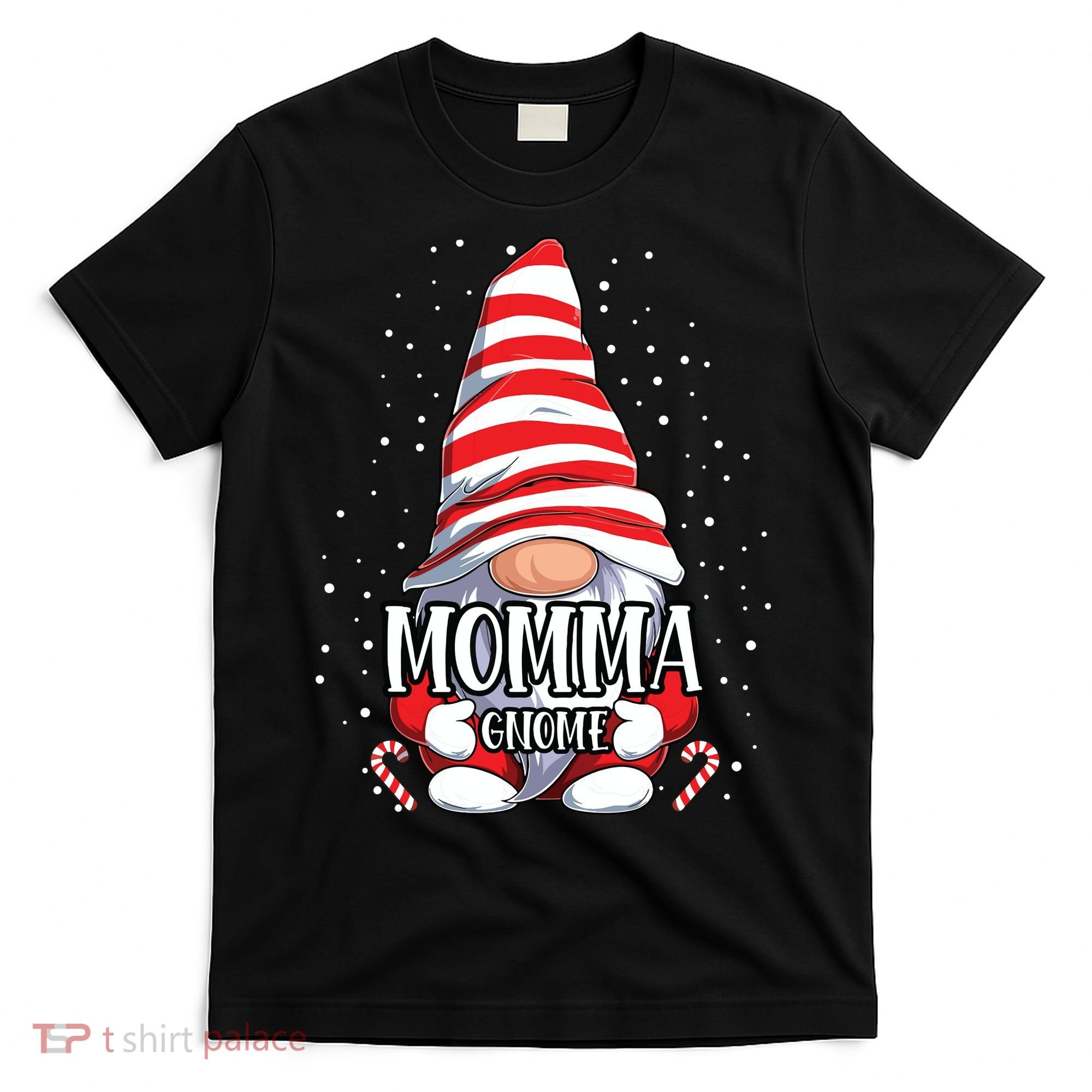 Momma Gnome Christmas Pajamas Matching Family Group T-Shirt