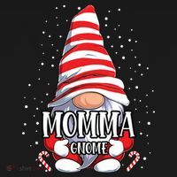 Momma Gnome Christmas Pajamas Matching Family Group Women's Hoodie thumb 2