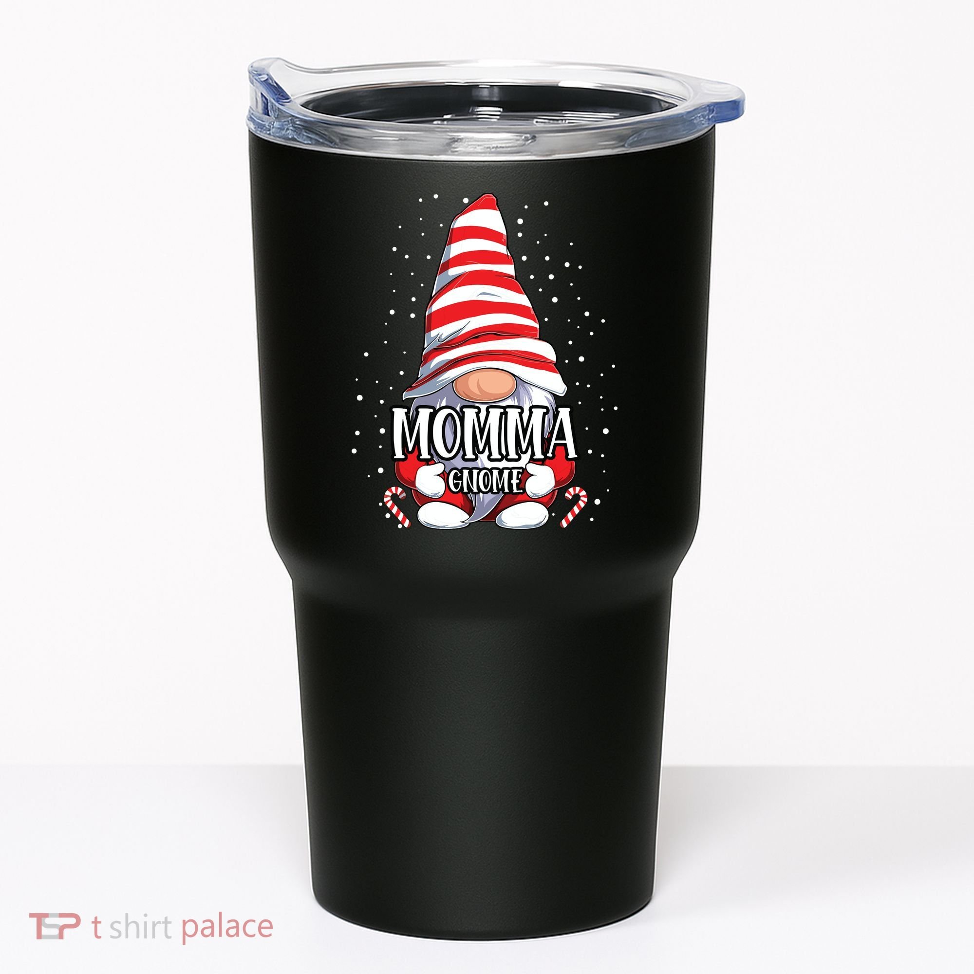 Momma Gnome Christmas Pajamas Matching Family Group Tumbler