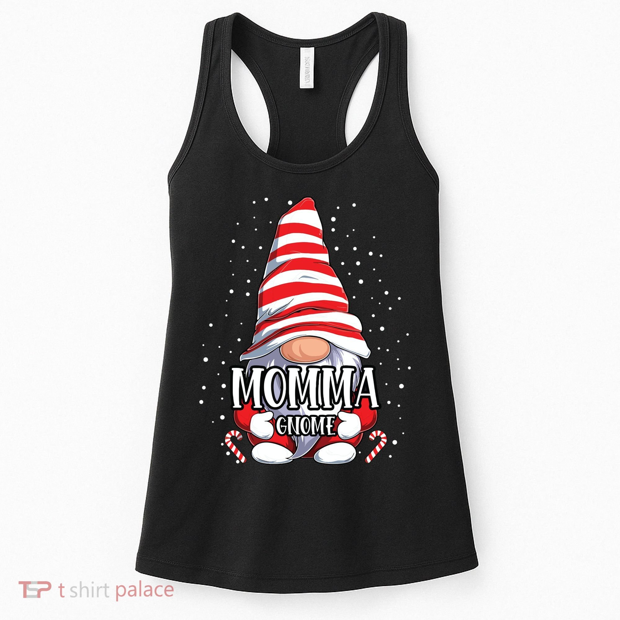 Momma Gnome Christmas Pajamas Matching Family Group Women's Tank Top