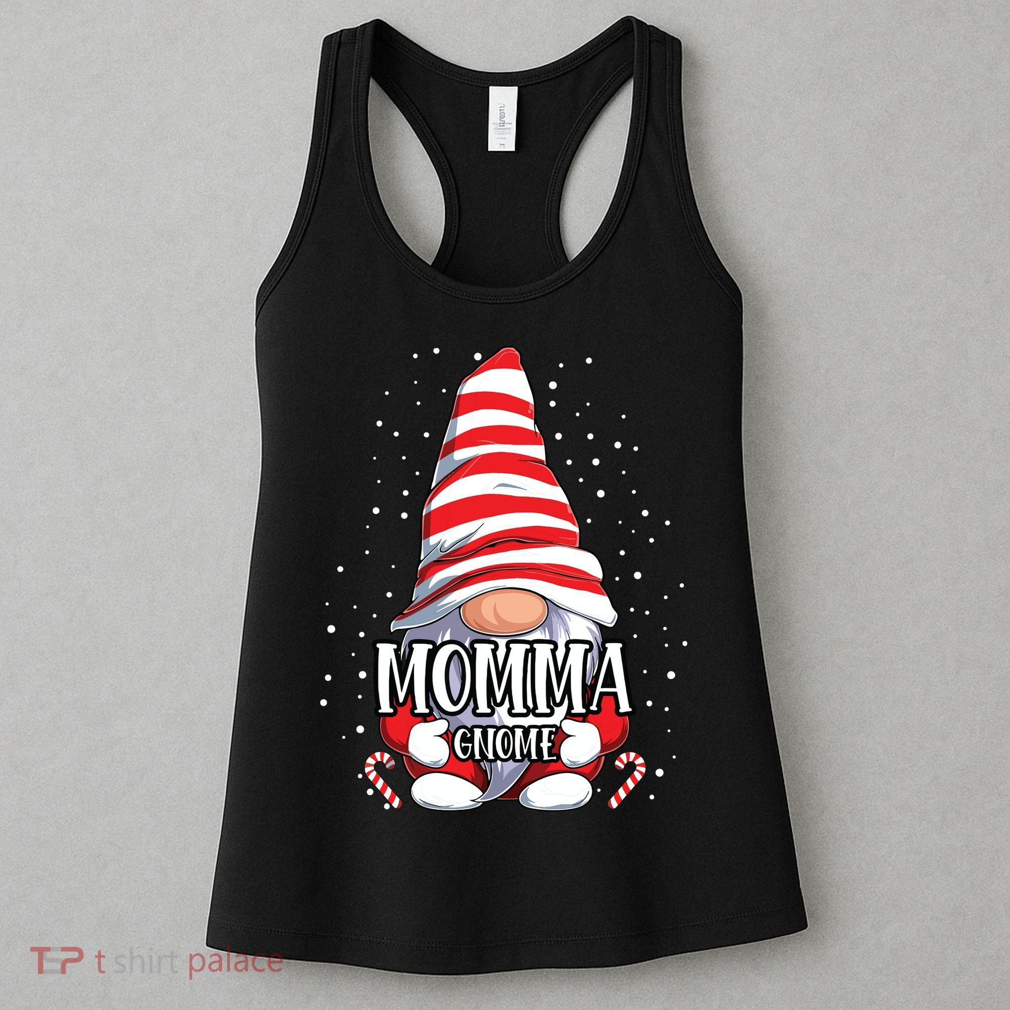 Momma Gnome Christmas Pajamas Matching Family Group Women's Tank Top