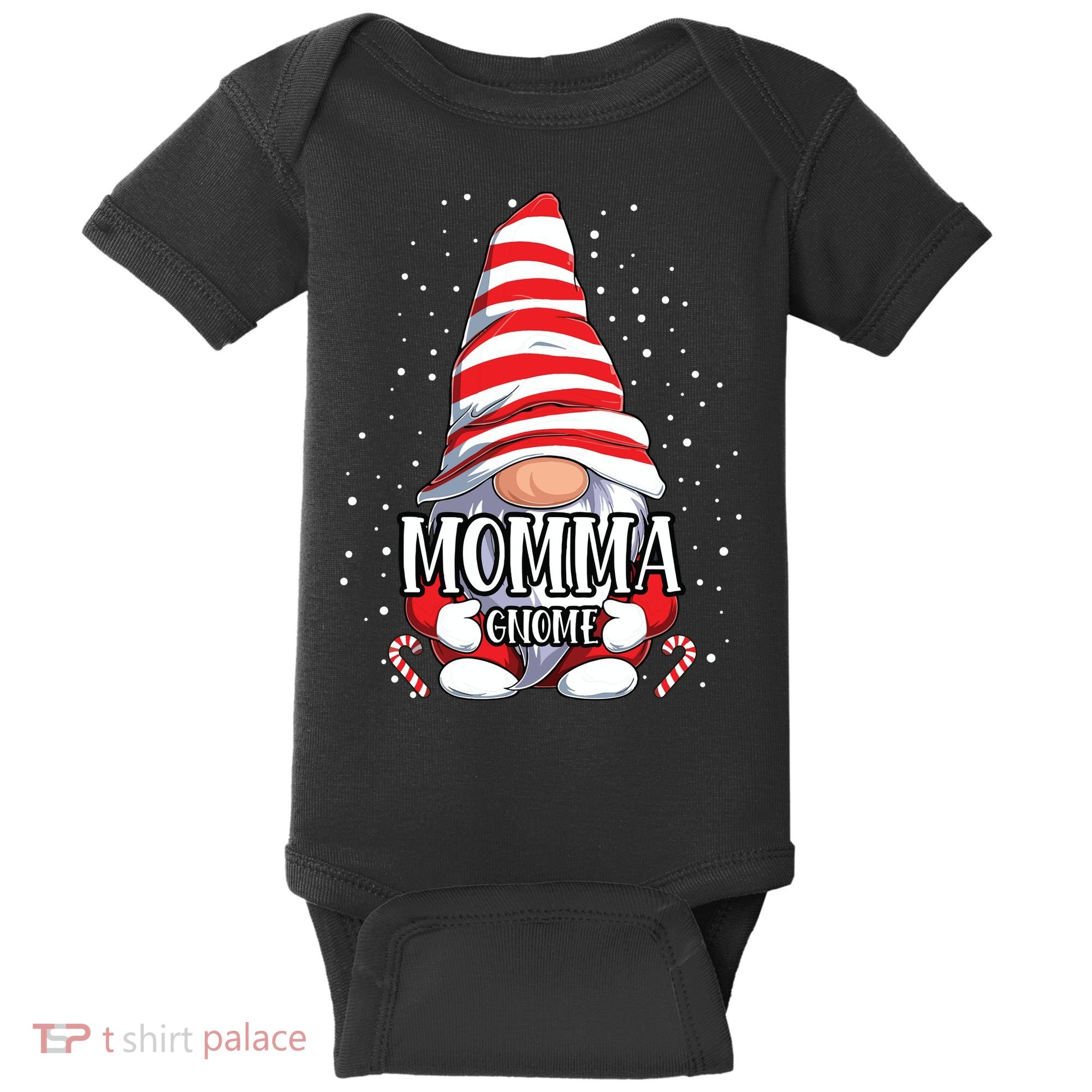 Momma Gnome Christmas Pajamas Matching Family Group Baby Bodysuit