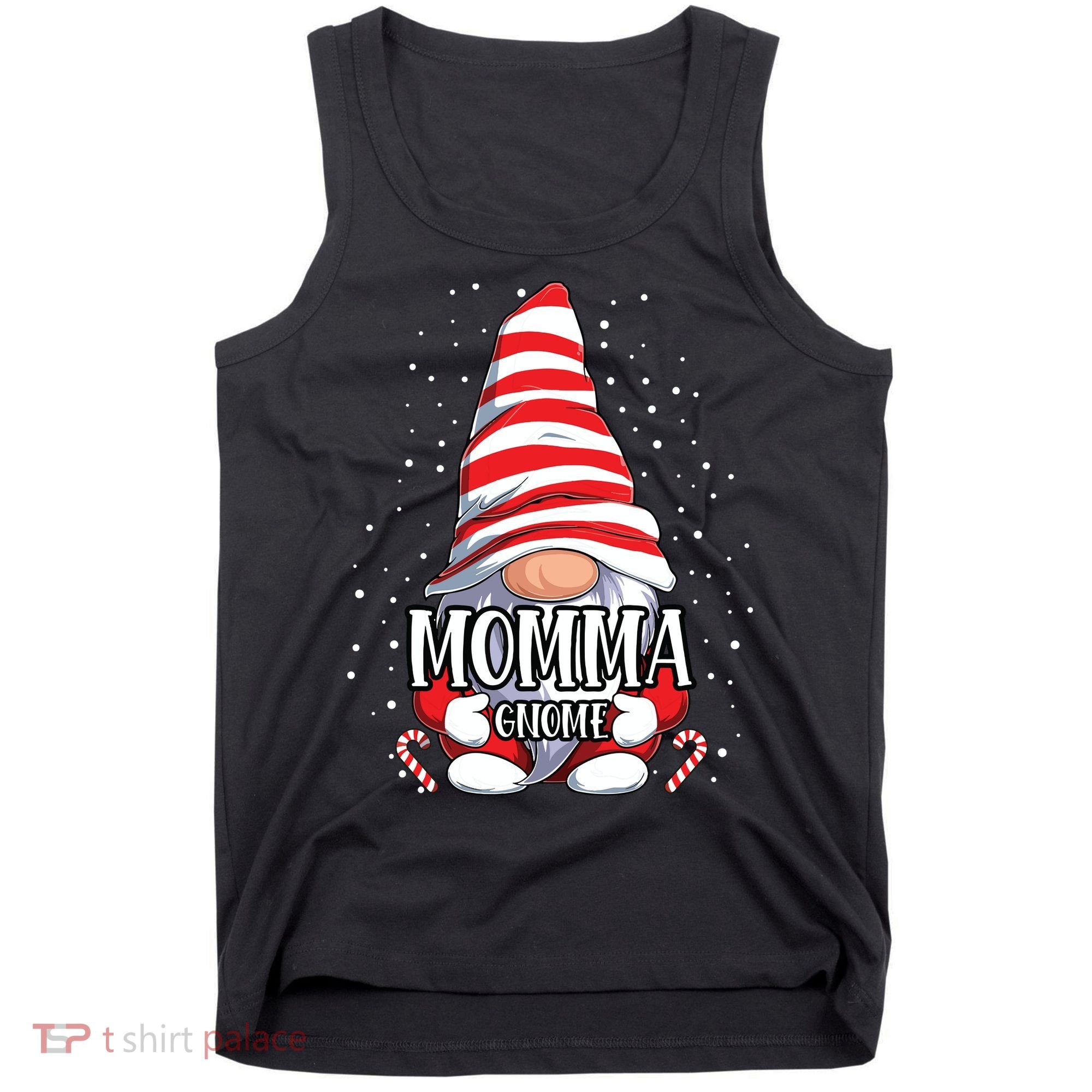 Momma Gnome Christmas Pajamas Matching Family Group Tank Top