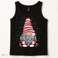 Momma Gnome Christmas Pajamas Matching Family Group Tank Top thumb 2