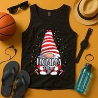 Momma Gnome Christmas Pajamas Matching Family Group Tank Top thumb 4